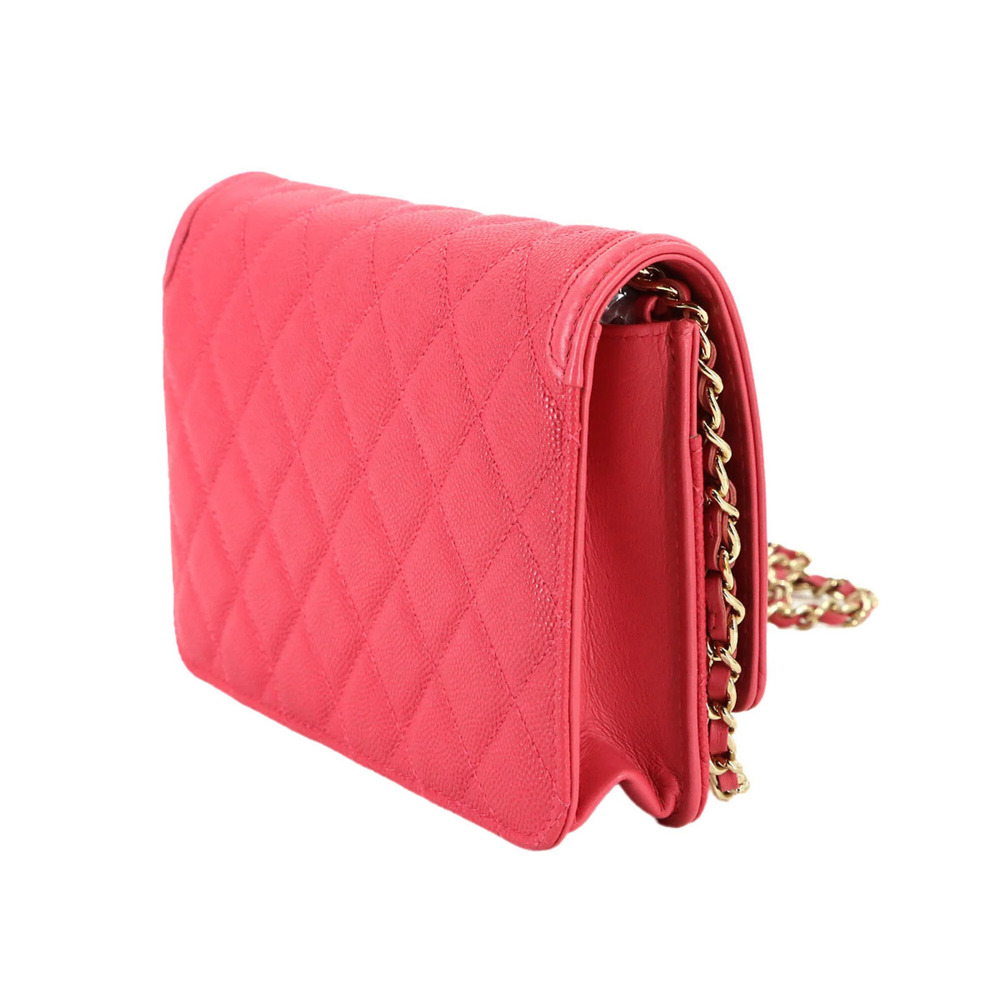 CHANEL Pink Caviar Leather Wallet - Picture 4 of 10